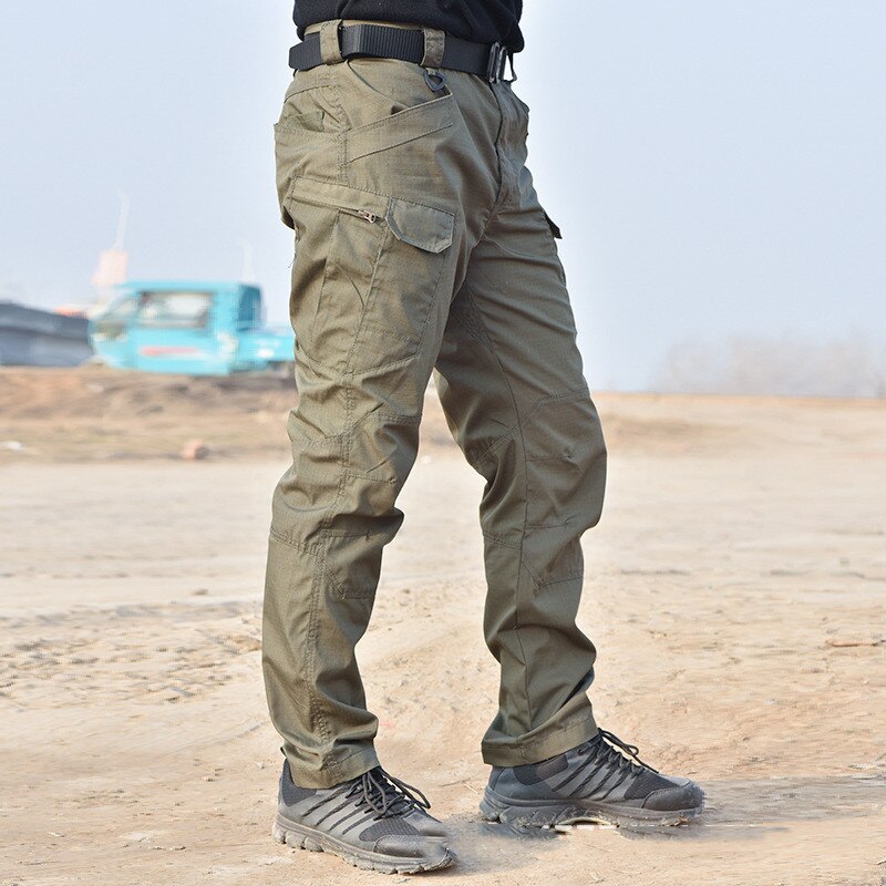 Elastic Multiple Pocket Military Male Trousers - IBodishop