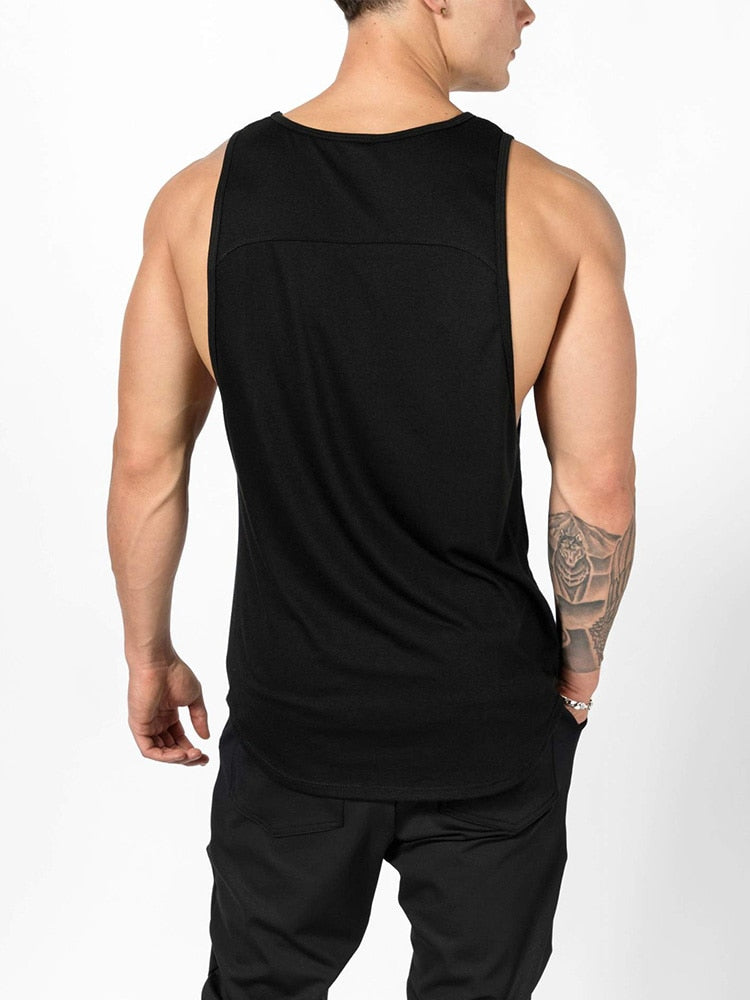 Vest Fitness Men Clothing Patchwork Tanktop - IBodishop