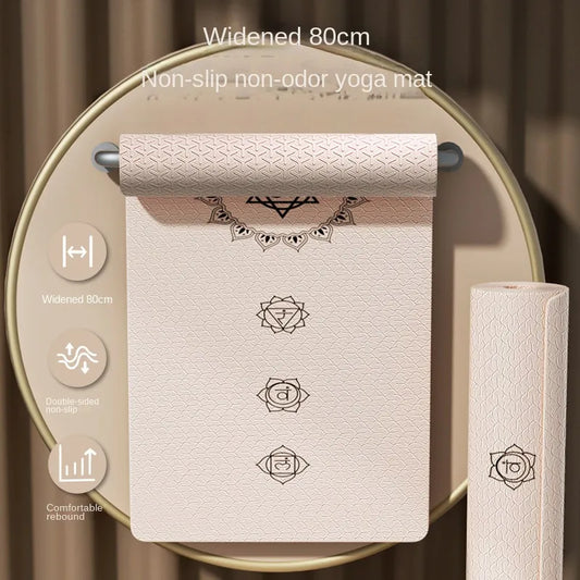 Double Sided Non Slip- Yogi Mat knee strength comfortable 