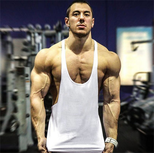 Brand Vest Mens Sleeveless Shirt Bodybuilding - IBodishop 